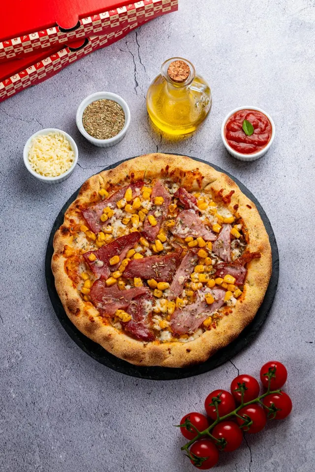 Pizza Boo Bacon e Milho