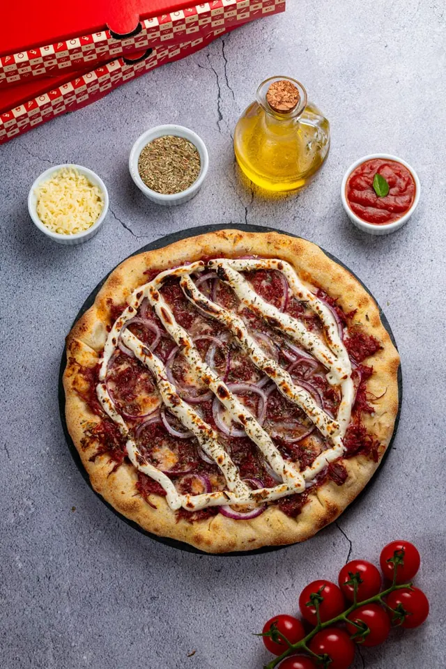 Pizza Boo Carne Seca com Cream Cheese