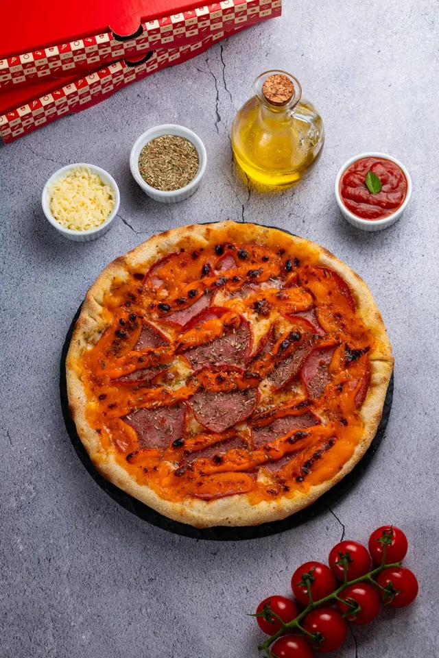 Pizza Boo Lombo com Cheddar
