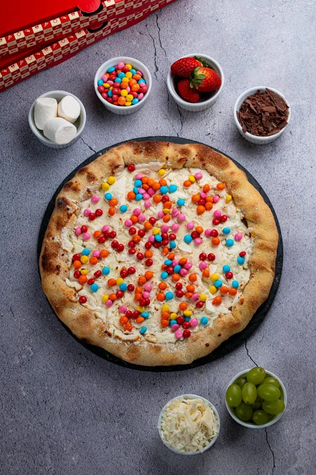 Pizza Boo Confete Branco